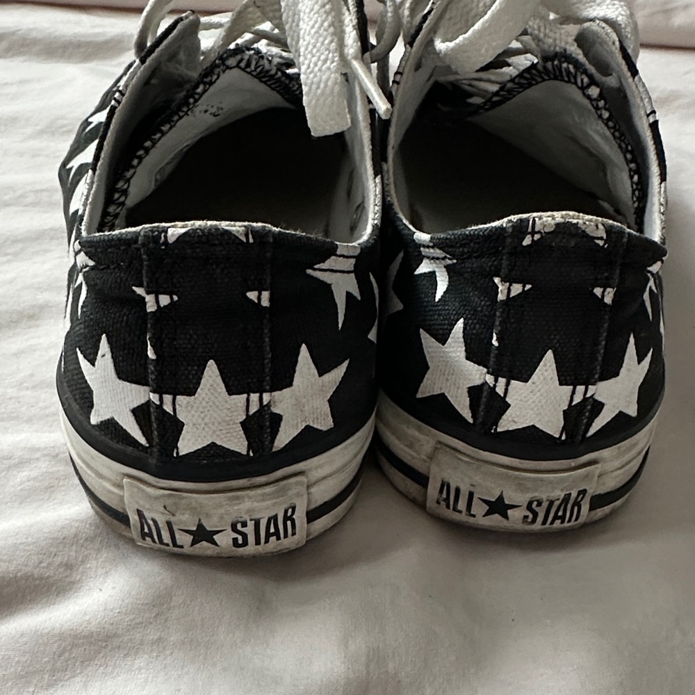 Converse all star, Starry Black and White Sneakers - Picture 5 of 7